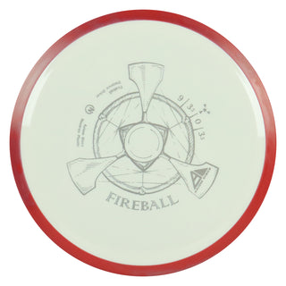 Axiom Disc Golf Neutron Fireball Distance Driver 9/3.5/0/3.5 White/Red 174 grams