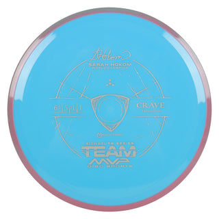 Axiom Disc Golf Sarah Hokom Neutron Crave Fairway Driver 6.5/5/-1/1 Blue/Pink Grey 168 grams