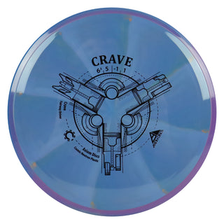 Axiom Disc Golf Cosmic Neutron Crave Fairway Driver 6.5/5/-1/1 Blue/Purple Blue 173 grams