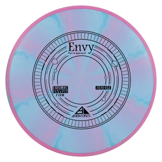 Axiom Disc Golf Cosmic Electron Envy Firm Putter 3/3/0/2 Blue Pink/Pink 172 grams