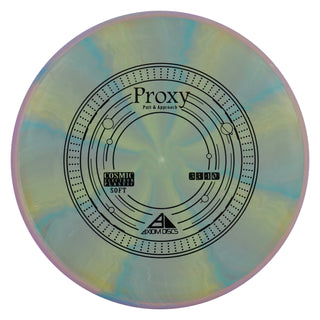 Axiom Disc Golf Cosmic Electron Proxy Soft Putter 3/3/-1/0.5 Purple Blue/Purple 174 grams