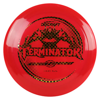 Discraft Disc Golf First Run Z Line Terminator Distance Driver 12/5/-1/3 Red/Gold Checkers 173g