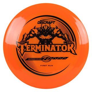 Discraft Disc Golf First Run Z Line Terminator Distance Driver 12/5/-1/3 Orange/Black 176g