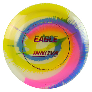 Innova Disc Golf Champion I-Dye Eagle Fairway Driver 7/4/-1/3 YBP Swirls/Rainbow 173 grams