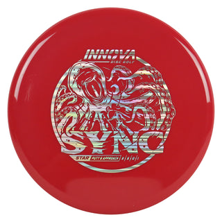 Innova Disc Golf Star Sync Putt and Approach 3/3/0/1 Red/Silver Lines 167 grams