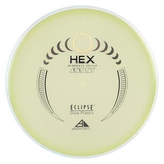 Axiom Disc Golf Eclipse Hex Midrange 5/5/-1/1 Glow/White Teal 177 grams
