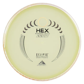Axiom Disc Golf Eclipse Hex Midrange 5/5/-1/1 Glow/White Orange 177 grams