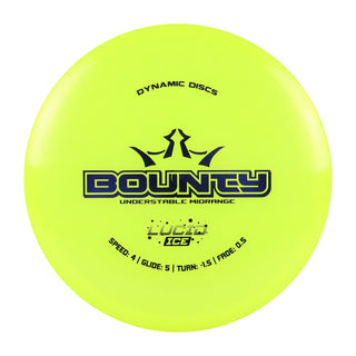 Dynamic Disc Golf Lucid Ice Gimmer Bounty Midrange Disc 4/5/-1.5/0.5 Yellow/Blue 178 grams
