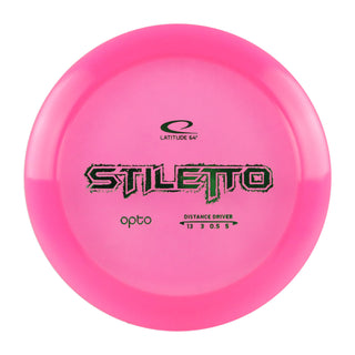Latitude Disc Golf Opto Stiletto Distance Driver 13/3/0.5/5 Pink/Green 174 grams
