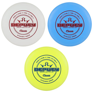 Dynamic Disc Golf Classic Deputy Putter 3/4/-1.5/0 - Choose Exact Disc