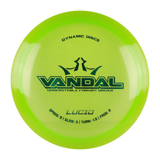 Dynamic Disc Golf Lucid Vandal Fairway Driver 9/5/-1.5/2 Green/Green 173 grams