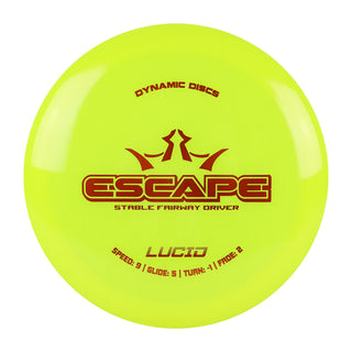 Dynamic Disc Golf Lucid Escape Fairway Driver 9/5/-1/2 Yellow/Orange 173 grams