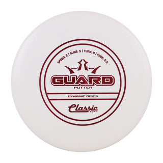 Dynamic Disc Golf Classic Soft Guard Putter 2/5/0/0.5 White/Red 174 grams