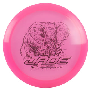 Latitude 64 Disc Golf Opto Jade Distance Driver 9/6/-2/1 Pink/Purple 157 grams