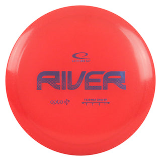Latitude 64 Disc Golf Opto Air River Fairway Driver 7/7/-1/1 Red/Blue 155 grams