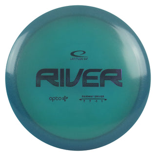 Latitude 64 Disc Golf Opto Air River Fairway Driver 7/7/-1/1 Blue/Purple 157 grams