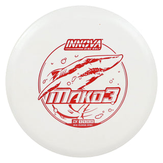 Innova Disc Golf DX Mako3 Midrange Disc 5/5/0/0 White/Red 176 grams
