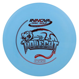 Innova Disc Golf DX Polecat Putting Disc 1/3/0/0 Light Blue/Red 175 grams