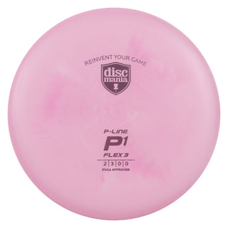 Discmania Disc Golf P-Line P1 Flex 3 Putt and Approach 2/3/0/0 Pink/Purple 176 grams
