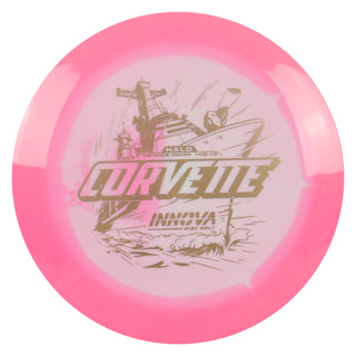 Innova Disc Golf Halo Star Corvette Distance Drivr 14/6/-1/2 White Pink/Gold 168 grams