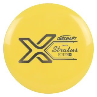 Discraft Disc Golf X Line Stratus Midrange Disc 5/4/-4/1 Yellow/Silver 145-150g