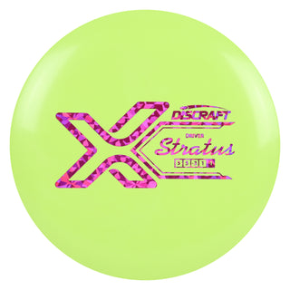 Discraft Disc Golf X Line Stratus Midrange Disc 5/4/-4/1 Lime/Magenta Shatter 175-176g