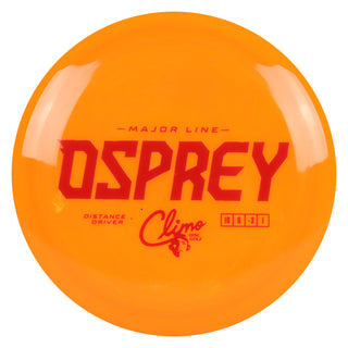 Climo Disc Golf Major Line Osprey Distance Driver 10/6/-3/1 Orange/Red 174g