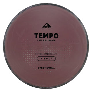 Axiom Disc Golf Electron Soft Tempo Putt and Approach 4/4/0/2.5 Plum/Black Purple 166 grams