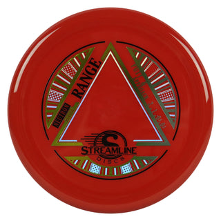 Streamline Disc Golf Neutron Range Putter 2/1/-0.5/0.5 Dark Red/Gold Blue 168 grams