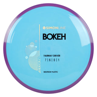 Axiom Disc Golf Simon Line Neutron Bokeh Fairway Driver 7/6/0/1 Blue/Purple 167 grams