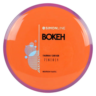 Axiom Disc Golf Simon Line Neutron Bokeh Fairway Driver 7/6/0/1 Orange/Pink Purple 169 grams