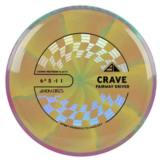 Axiom Discs Project Lab Coat Cosmic Neutron Crave 6.5/5/-1/1 Yellow Peach/Pink Teal 174 grams