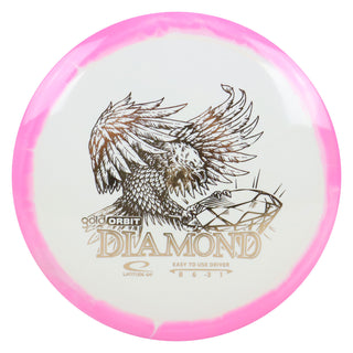 Latitude 64 Disc Golf Gold Orbit Diamond Fairway Driver 8/6/-3/1 Pink/Gold 156 grams