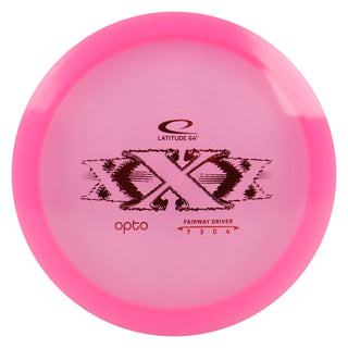 Latitude 64 Disc Golf Opto XXX Fairway Driver 7/3/0/4 Pink/Red 174 grams