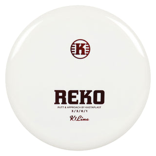 Kastaplast Disc Golf K1 Reko Putter 3/3/0/1 White/Red 175 grams
