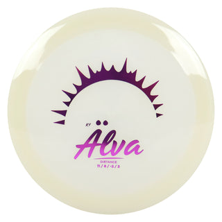 Kastaplast Disc Golf K1 Glow Alva Distance Driver 11/6/-2/2 Glow/Purple 175 grams