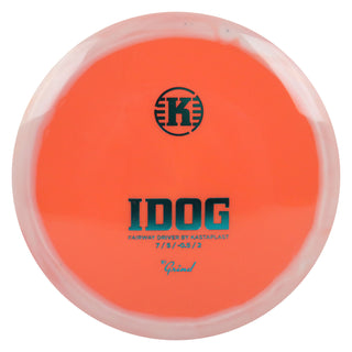 Kastaplast Disc Golf K1 Grind Idog Fairway Driver 7/5/-0.5/2 Peach White/Turquoise 173 grams