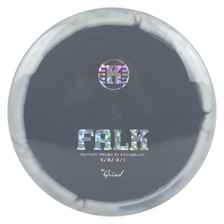 Kastaplast Disc Golf K1 Grind Falk Fairway Driver 9/6/-2/1 Grey White/Holo Shatter 174 grams