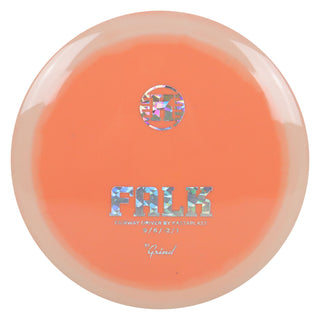 Kastaplast Disc Golf K1 Grind Falk Fairway Driver 9/6/-2/1 Peach White/Holo Shatter 174 grams