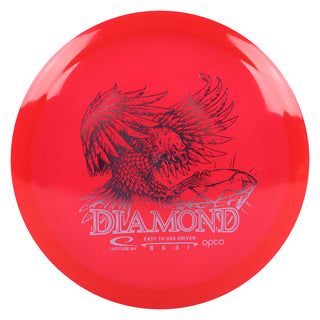 Latitude 64 Disc Golf Opto Diamond Fairway Driver 8/6/-3/1 Red/Lavender 156 grams