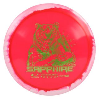 Latitude 64 Disc Golf Opto-Ice Orbit Sapphire Distance Driver 10/6/-2/1.5 Red/Olive 164 grams