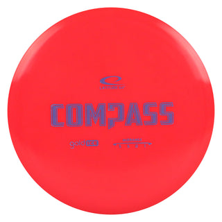 Latitude 64 Disc Golf Gold Ice Compass Midrange 5/5/0/1 Red/Slate 177 grams
