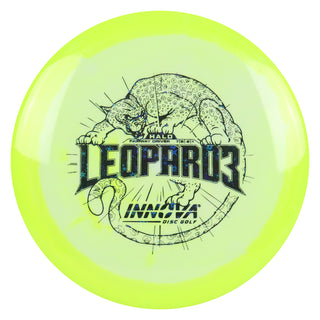 Innova Disc Golf Halo Star Leopard3 Fairway Driver 7/5/-2/1 Yellow/Black Stars 151 grams