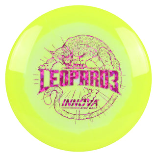 Innova Disc Golf Halo Star Leopard3 Fairway Driver 7/5/-2/1 Yellow/Magenta Shatter 158 grams