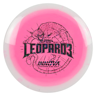 Innova Disc Golf Halo Star Leopard3 Fairway Driver 7/5/-2/1 White Pink/Black Stars 171 grams
