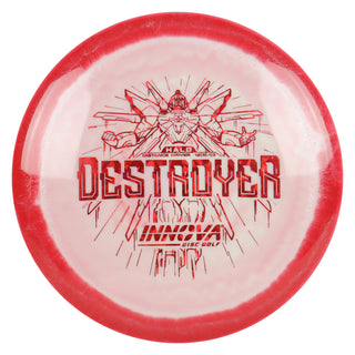 Innova Disc Golf Halo Star Destroyer Distance Driver 12/5/-1/3 Red White/Red Shatter 158 grams