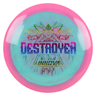 Innova Disc Golf Halo Star Destroyer Distance Driver 12/5/-1/3 Pink Teal/Rainbow 171 grams