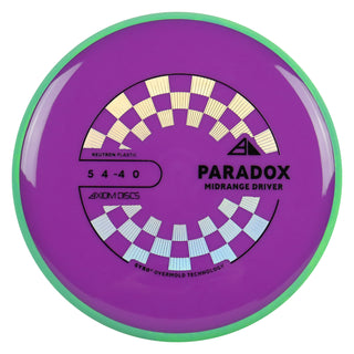 Axiom Discs Project Lab Coat Neutron Paradox Midrange Disc 5/4/-4/0 Purple/Teal Green 174 grams
