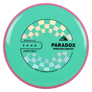 Axiom Discs Project Lab Coat Neutron Paradox Midrange Disc 5/4/-4/0 Teal/Pink 175 grams