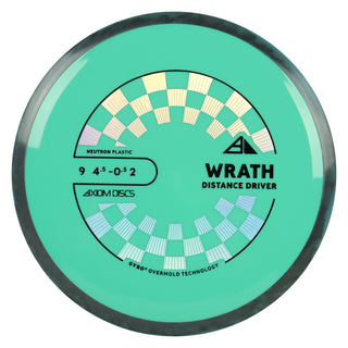 Axiom Discs Project Lab Coat Neutron Wrath Distance Driver 9/4.5/-0.5/2 Teal/Black Blue 172 grams